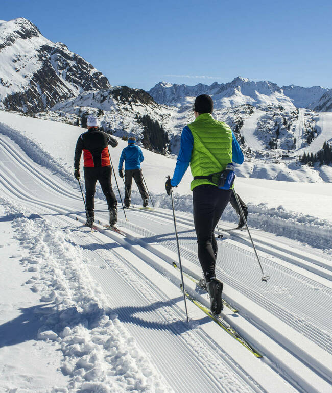 Cross-country skiing in Ischgl 
